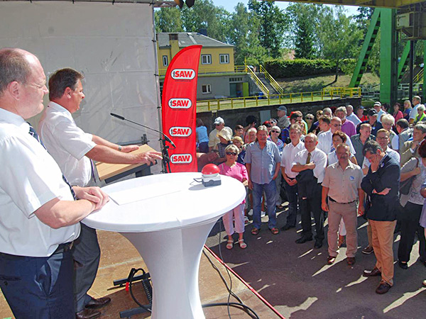 Schiffshebewerk Rothensee feierlich wiederer&ouml;ffnet