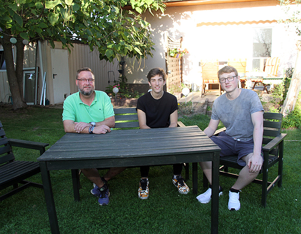 Austauschschüler_Pablo_Kunz_Garten_Gastfamilie