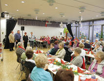 Seniorenweihnachtsfeier Begr��ung G�ste