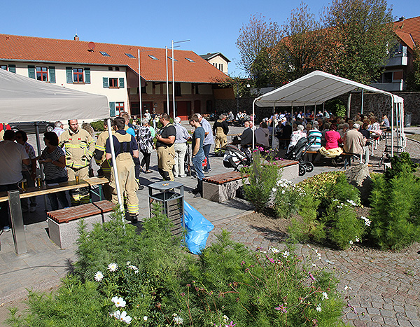 Sommergrillen der Bürgermeister Besucher