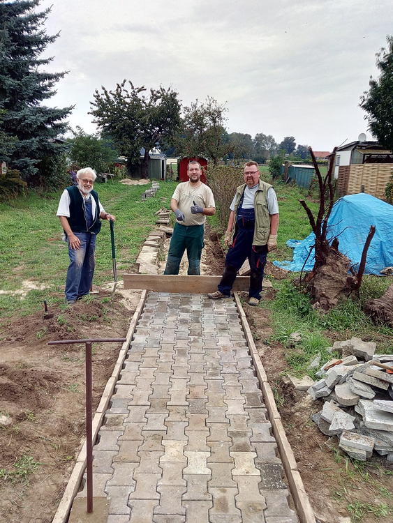 Aufbau Vereinsgarten
