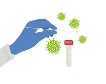 Bild vergr&ouml;&szlig;ern: Covid Test PCR Test