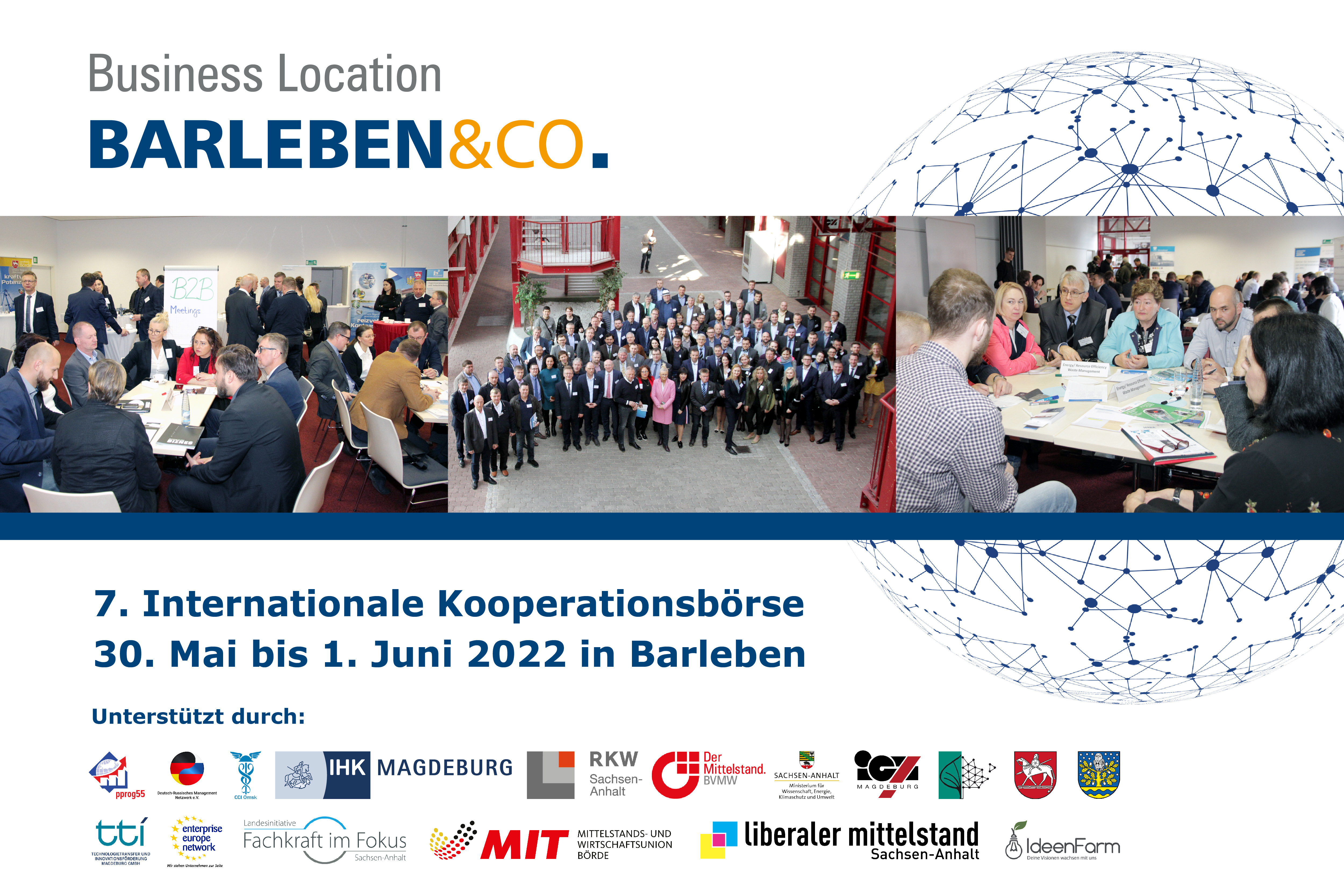 Interner Link: Zur Veranstaltung 7. Internationale Kooperationsbörse in Barleben