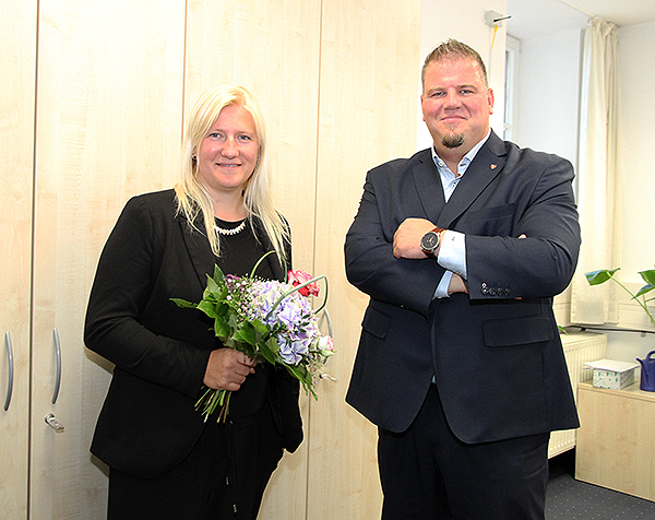 Stefanie Hoffmann stellvertretende Bürgermeisterin Gratulation BM