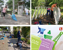 Gemeinde Barleben putzt sich Bilderkollage