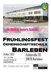 Bild vergr&ouml;&szlig;ern: Flyer Fr�hlingsfest Gemeinschaftsschule