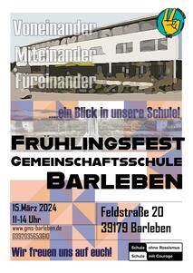 Bild vergr&ouml;&szlig;ern: Flyer Fr�hlingsfest Gemeinschaftsschule