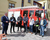 �bergabe Feuerwehrfahrzeug Tzarevo