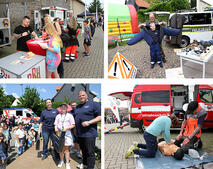 Blaulichttag Bilderkollage