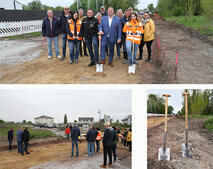 Spatenstich_Radweg_Rothenseer_Kollage