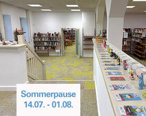 Bibliothek Sommerpause