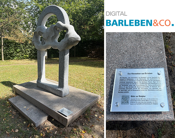 Barleben macht Kunst digital erlebbar - Informationstafel am Himmelstor ergänzt