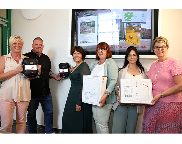 Vier neue Defibrillatoren für die Kindereinrichtungen