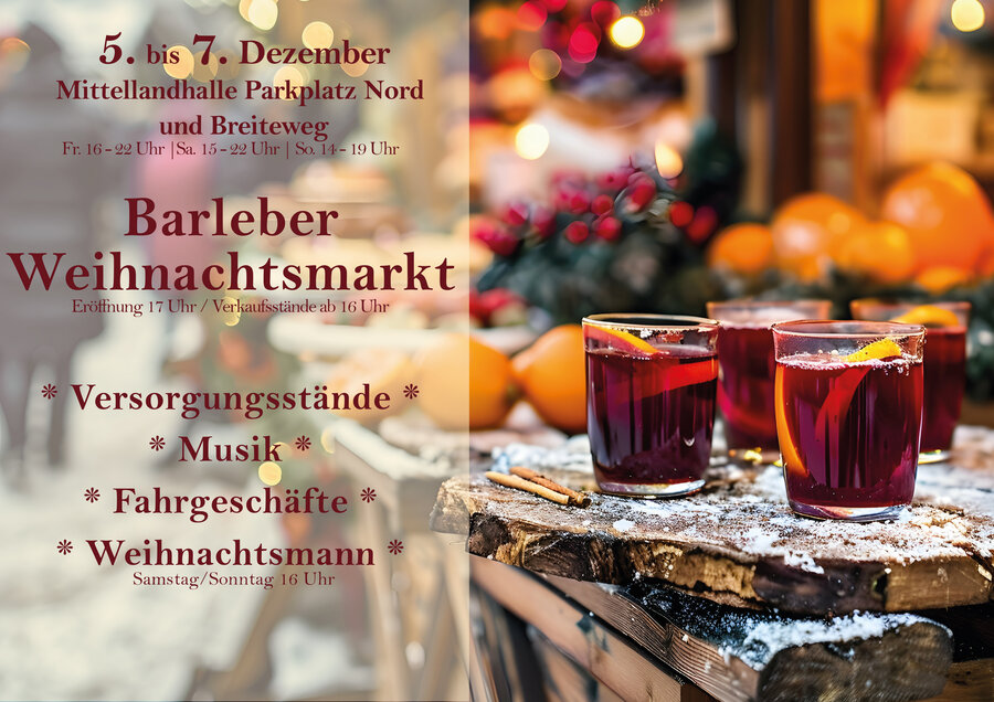 Interner Link: Zur Veranstaltung Weihnachtsmarkt Barleben