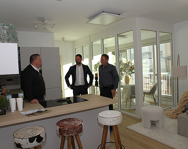 Besichtigung Wohnbauprojekt AWG Musterwohnung