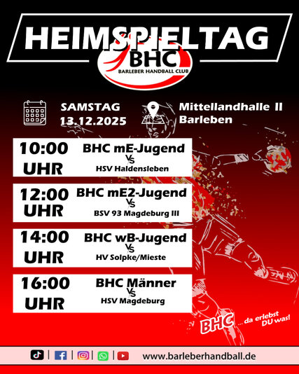 Interner Link: Zur Veranstaltung 11. Heimspieltag des Barleber HC