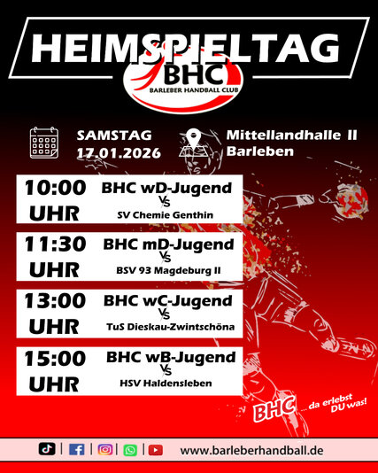 Interner Link: Zur Veranstaltung 13. Heimspieltag des Barleber HC