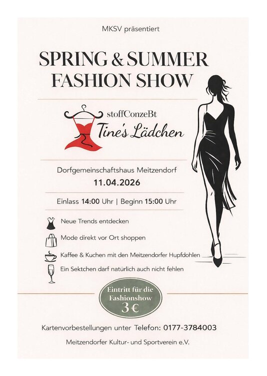 Interner Link: Zur Veranstaltung Spring & Summer Fashion Show