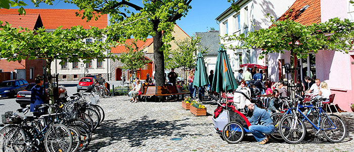 Leben in Barleben, Eisdiele, Cafe, Fahrräder
