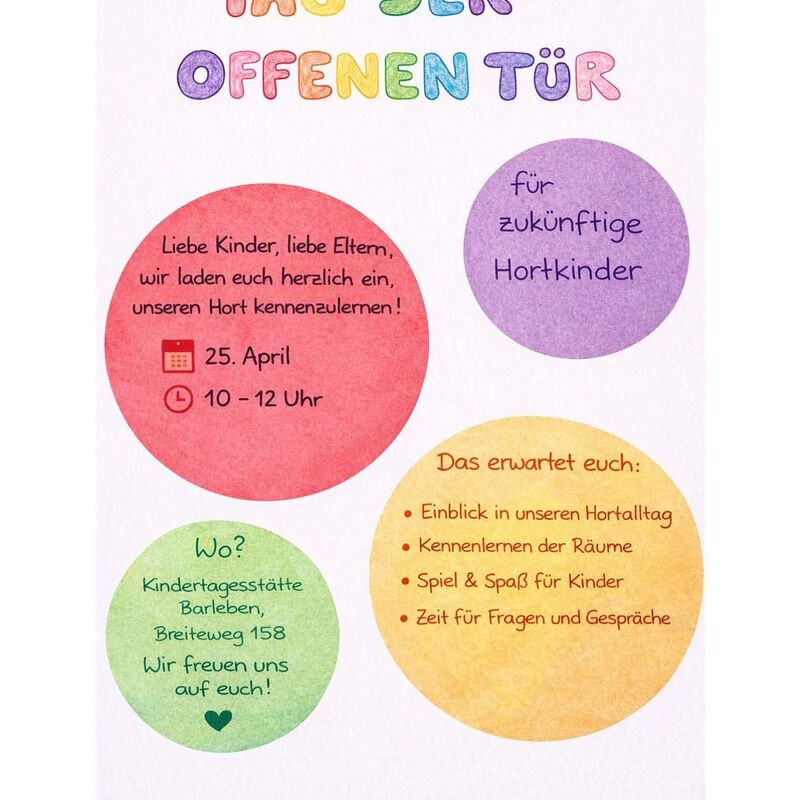 Tag der offenen T�r Hort