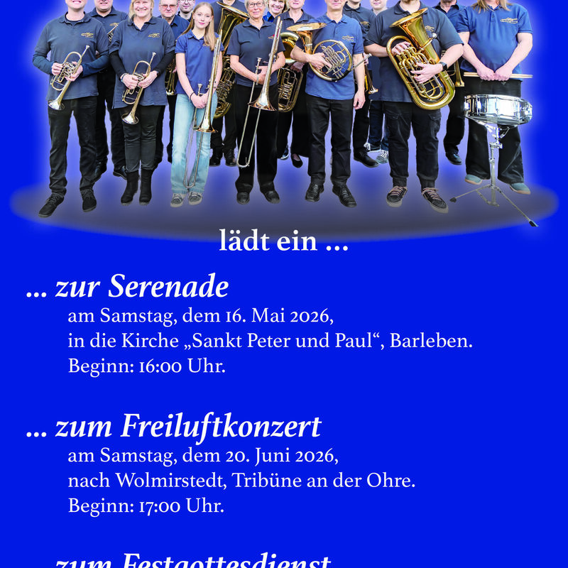 Ank�ndigung/ Termine Posaunenchor Barleben
