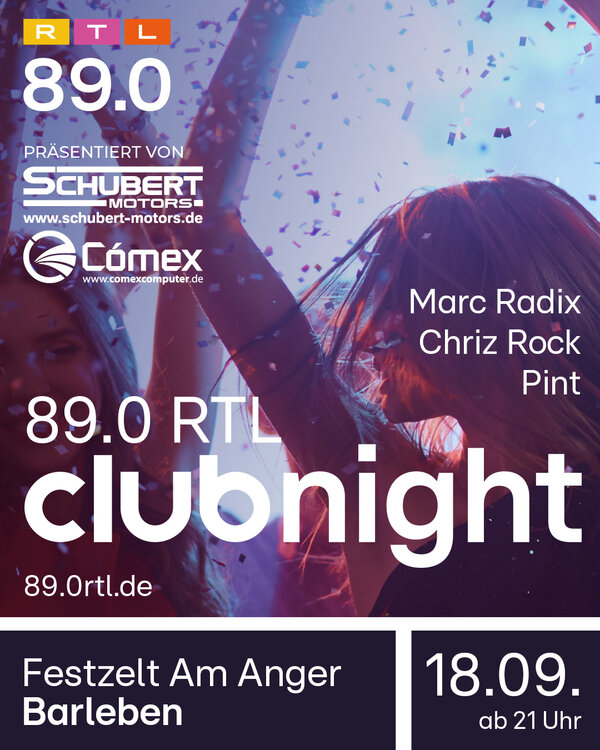 Bild vergr&ouml;&szlig;ern: 89.0 RTL clubnight in Barleben