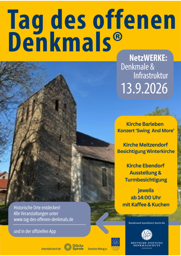 Bild vergr&ouml;&szlig;ern: Tag des offenen Denkmals - Kirchen �ffnen ihre T�ren
