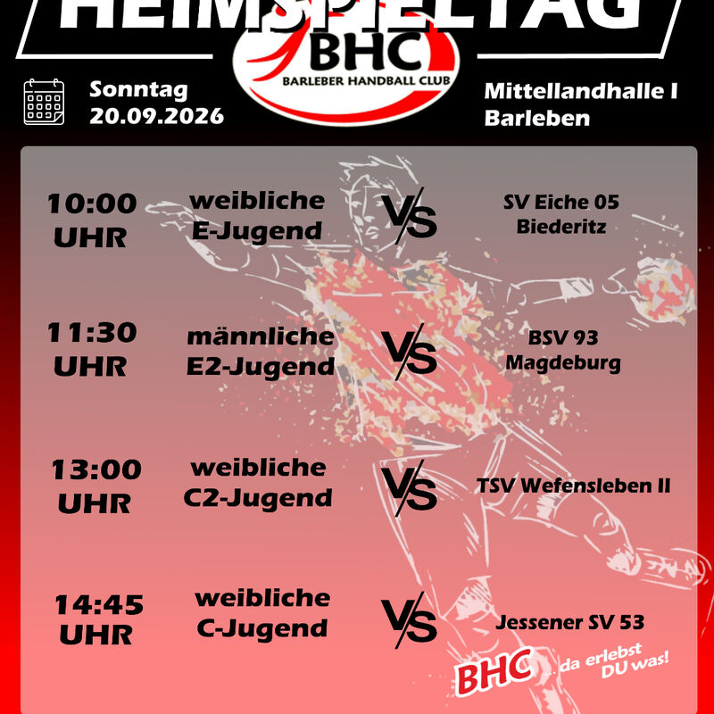 Bild vergr&ouml;&szlig;ern: Flyer Heimspieltag 20.09.2026