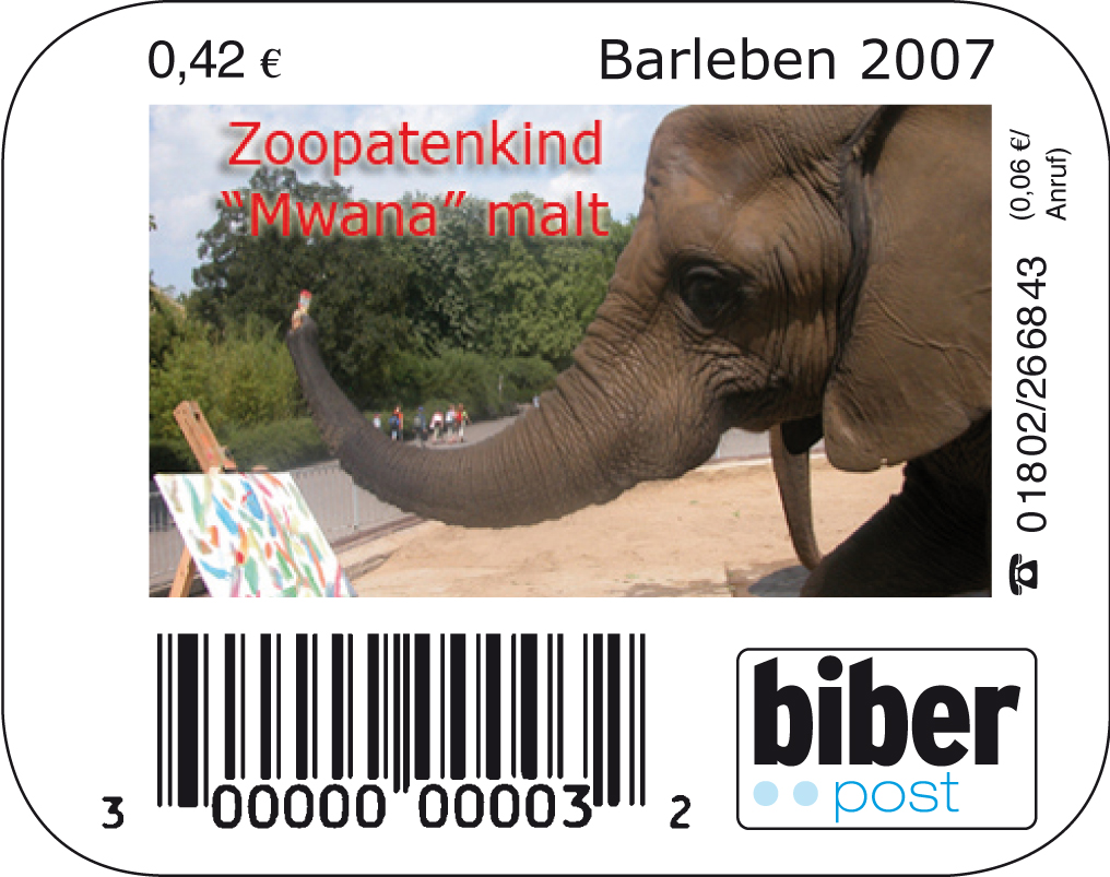 Briefmarke Mwana