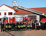Beginn des Grundausbildungslehrgangs der Feuerwehr