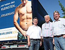 Barleben wirbt mit pfiffiger Lkw-Heckfl&auml;che